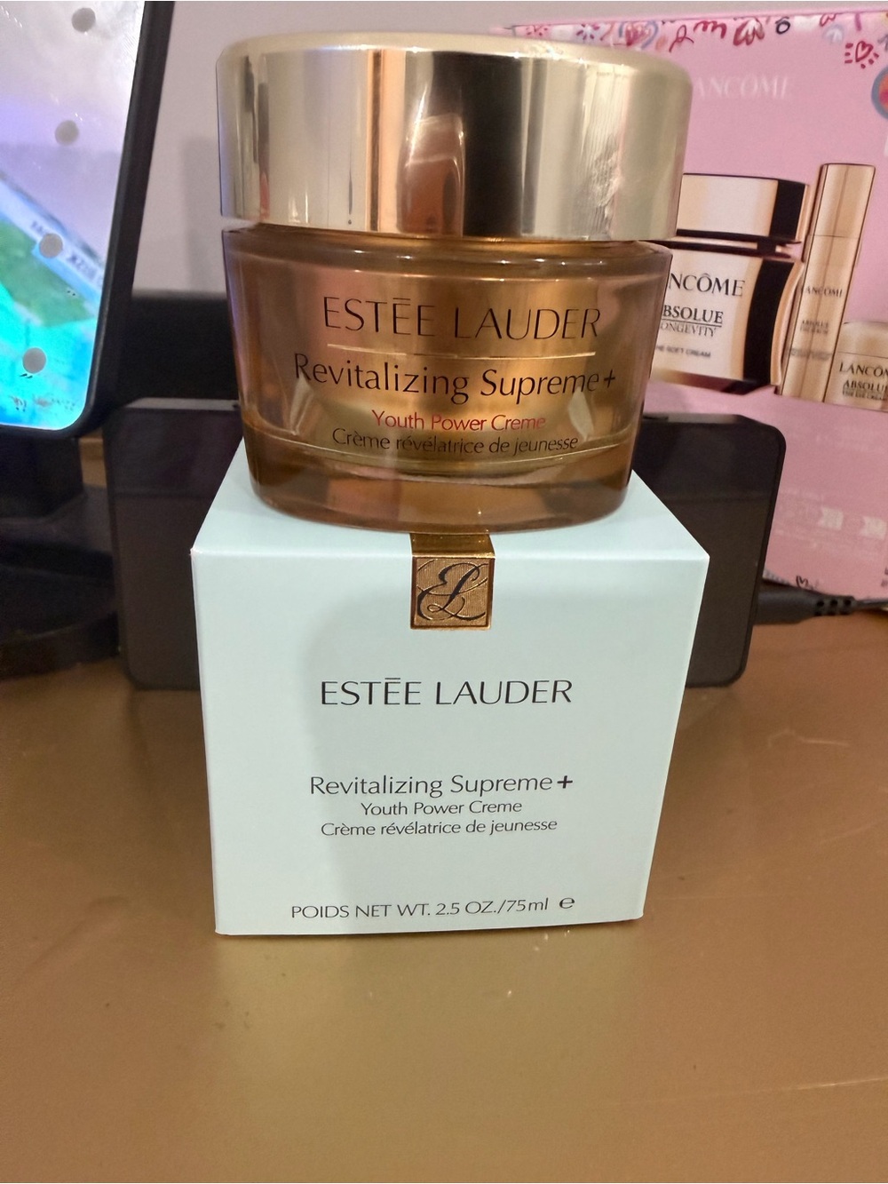 Estee Lauder Revitalizing Supreme+ Youth Power Creme - Gold and Cream Jar